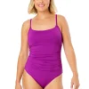 Anne Cole Shirred Maillot One Piece Swimsuit