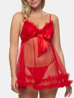 Jezebel Veil Tulle Ruffle Babydoll