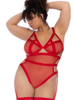 Mapale Strappy Garter Teddy