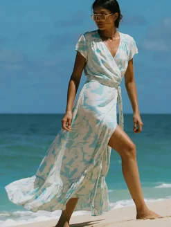 Tribal Wrap Maxi Dress